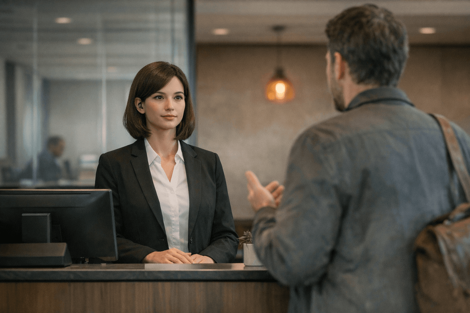AI Receptionist vs Answering Service: What Is an Answering Service? featured image background