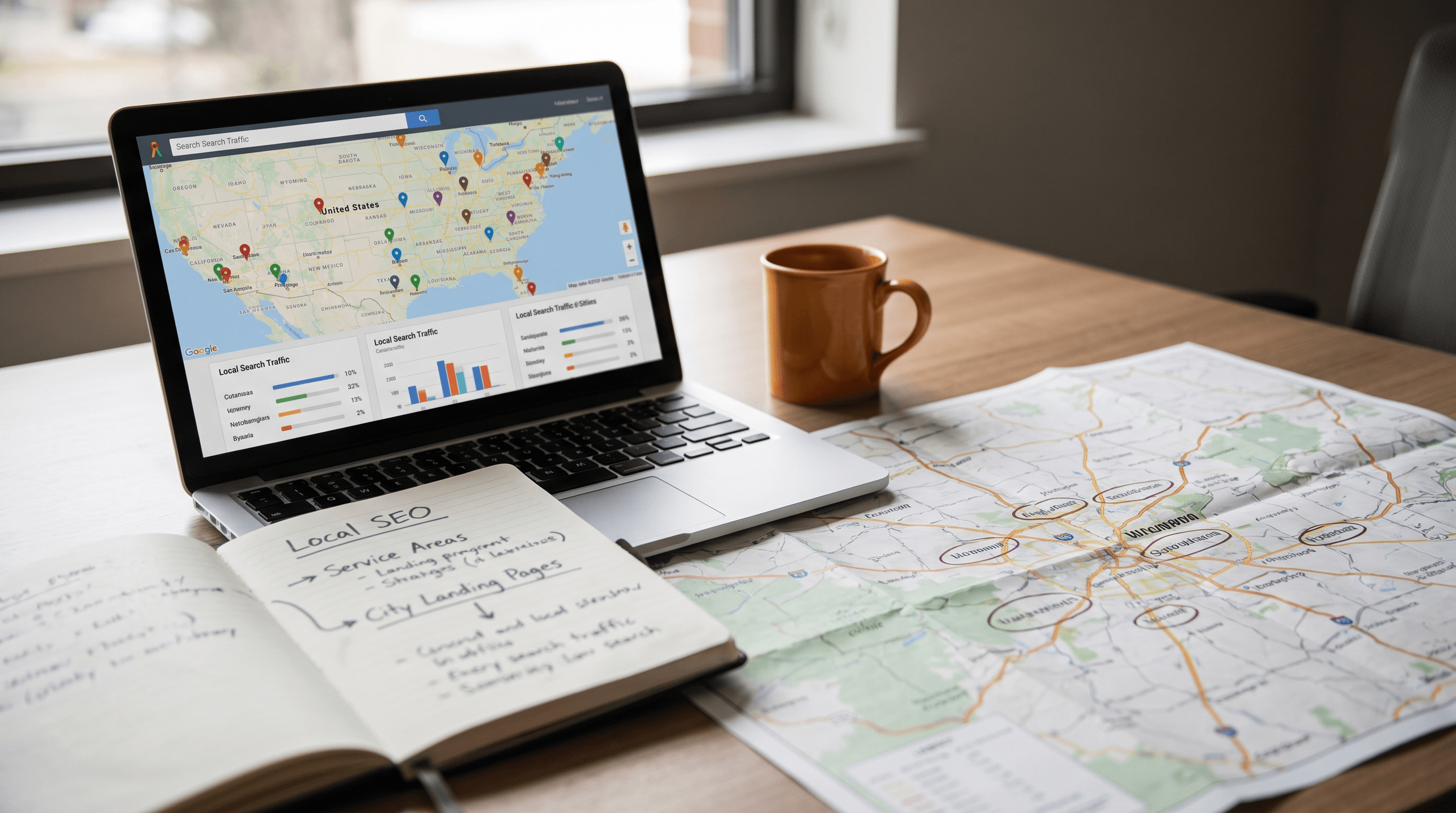Local Landing Pages: Location Pages SEO: Service-Area and City Pages featured image background